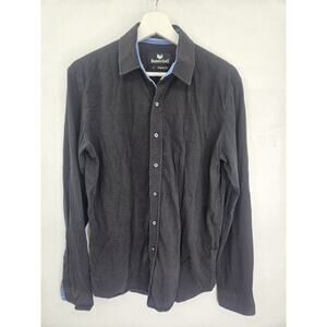 Butter Cloth Shirt Men Sz Small Black Xtra Soft Long Sleeve Cotton Icy Cotton